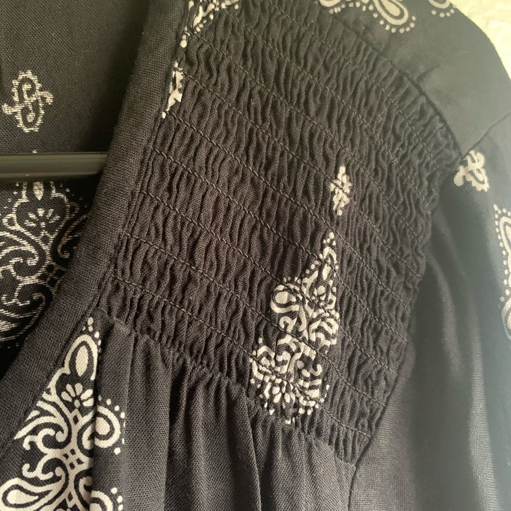 Brand New Black W/ Boho Pattern Sonoma Top 🖤 - Picture 4 of 6